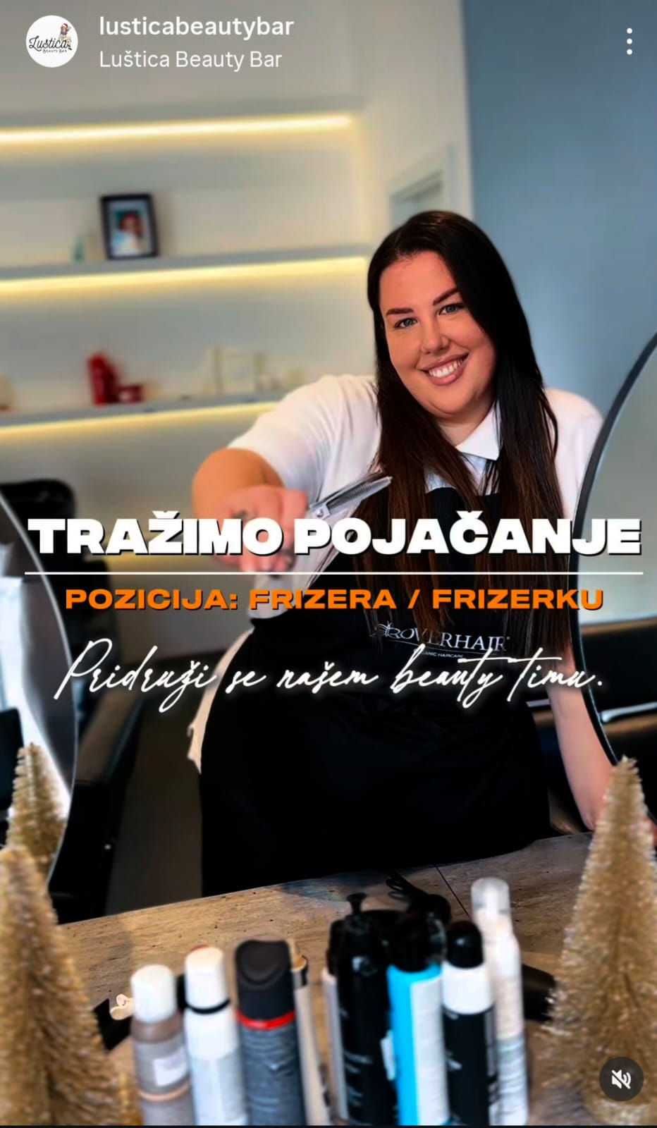 Tražimo pojačanje na poziciji frizera, lokacija Luštica Bay