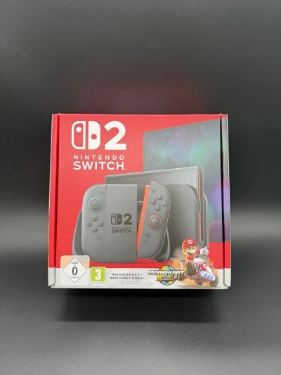 Nintendo Switch 2 – Пакет со домашна конзола и Mario Kart World-Set