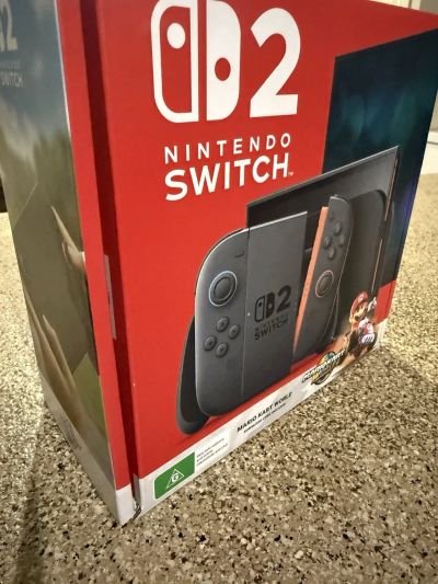 Nintendo Switch 2 – Пакет со домашна конзола и Mario Kart World-Set