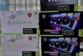 GeForce RTX 5090, RTX 5080, RTX 5070 Ti, RTX 5070, RTX 4090, RTX 4080 Super, RTX 4080, RTX 4070 Ti Super, RTX 4070 Ti, RTX 4070 Super